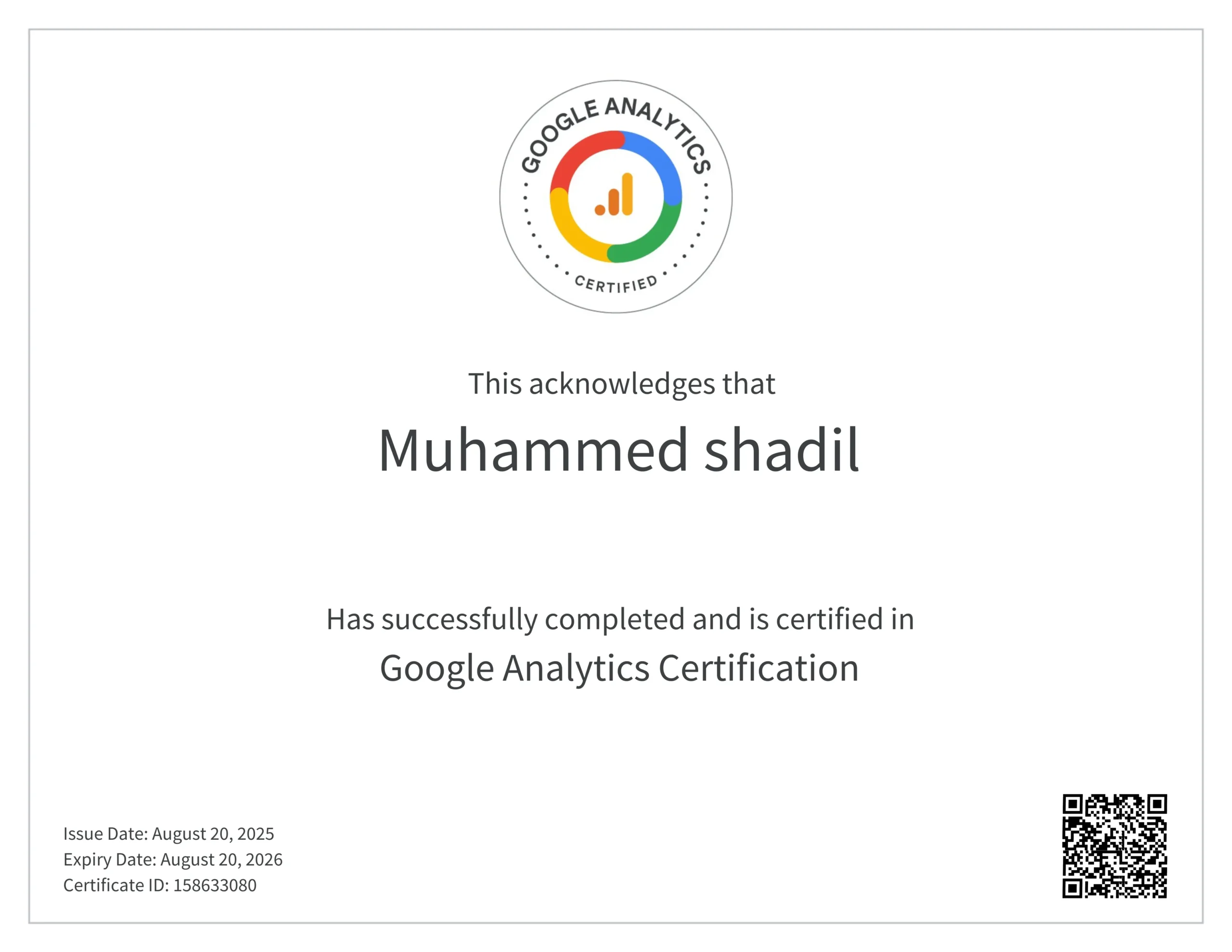 google-analytics-certification-of-best-freelance-digital-marketer-in-qatar